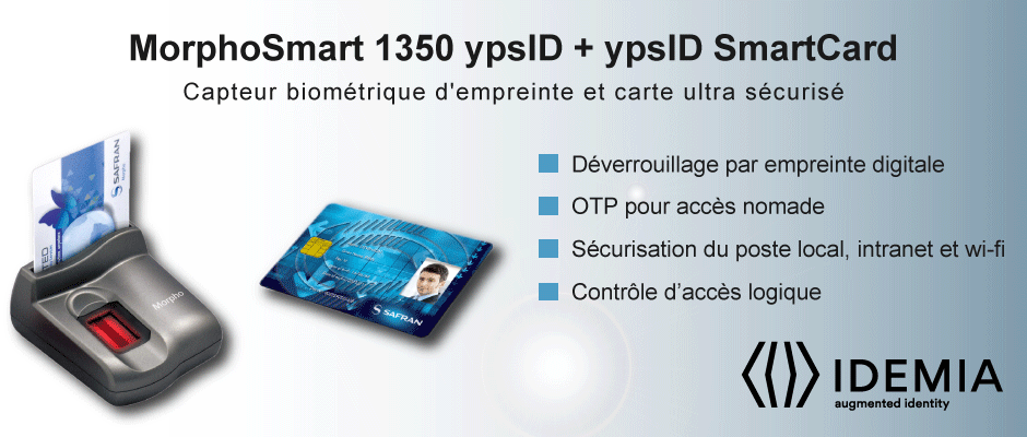 MorphoSmart 1350 - MorphoSmart MSO 1350 ypsID + ypsID SmartCard