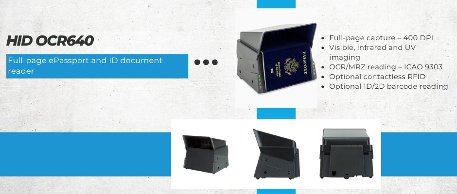 HID OCR640e Desktop HID OCR640e Desktop passport reader